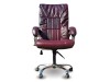 Офисное массажное кресло EGO BOSS EG1001 Maroon в комплектации ELITE натуральная кожа - Ек-Спорт Массажные кресла оптом и в розницу