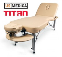 Массажный стол US Medica Titan складной металлический - Ек-Спорт Массажные кресла оптом и в розницу