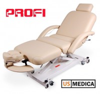 Массажный стол US Medica Profi стационарный с электроприводом - Ек-Спорт Массажные кресла оптом и в розницу
